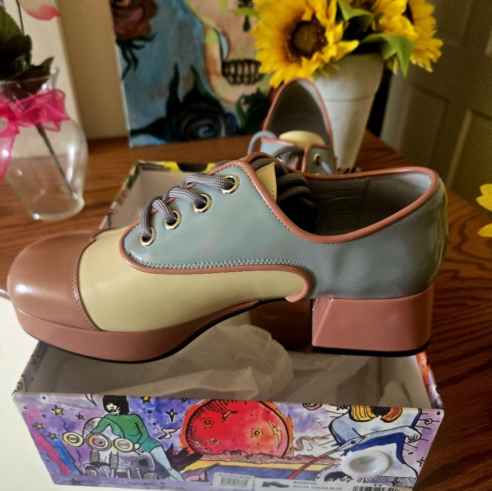 Jeffrey Campbell Platform Oxfords. 9M - Picture 3 of 4